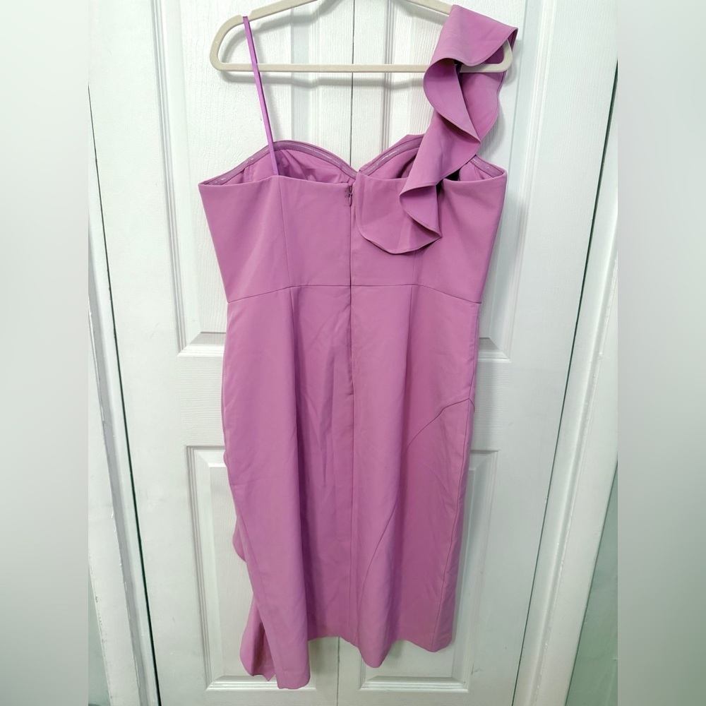 WHBM Lilac Ruffle Dress 16 - Picture 3 of 6